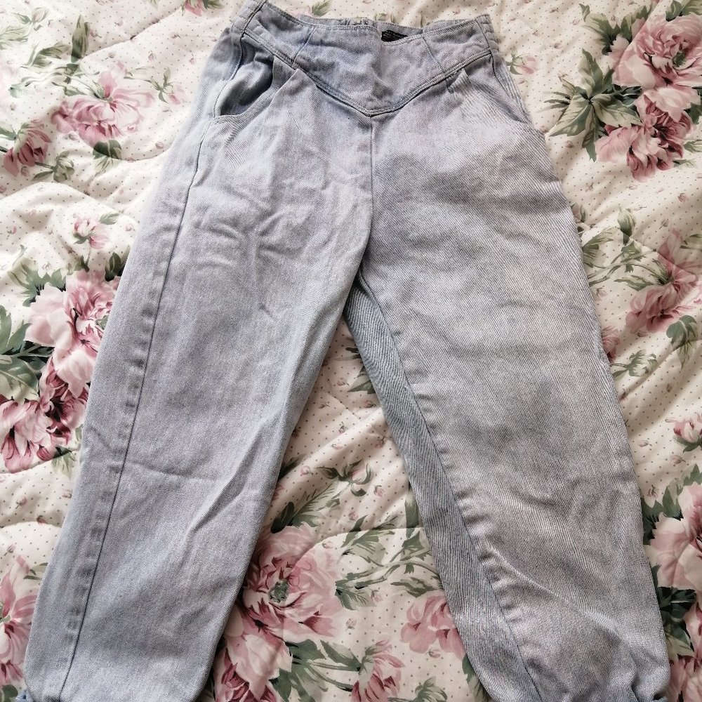 High Waisted Light Blue Jeans
